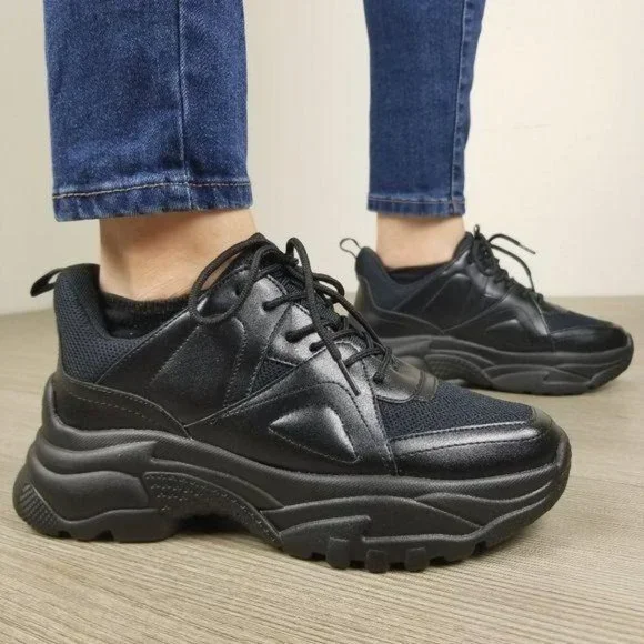 90's Style Grunge Chunky Dad Fashion Sneakers - Picture 5 of 10